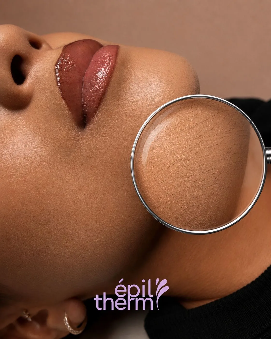 Diagnostic de la peau à la loupe — première consultation Épiltherm